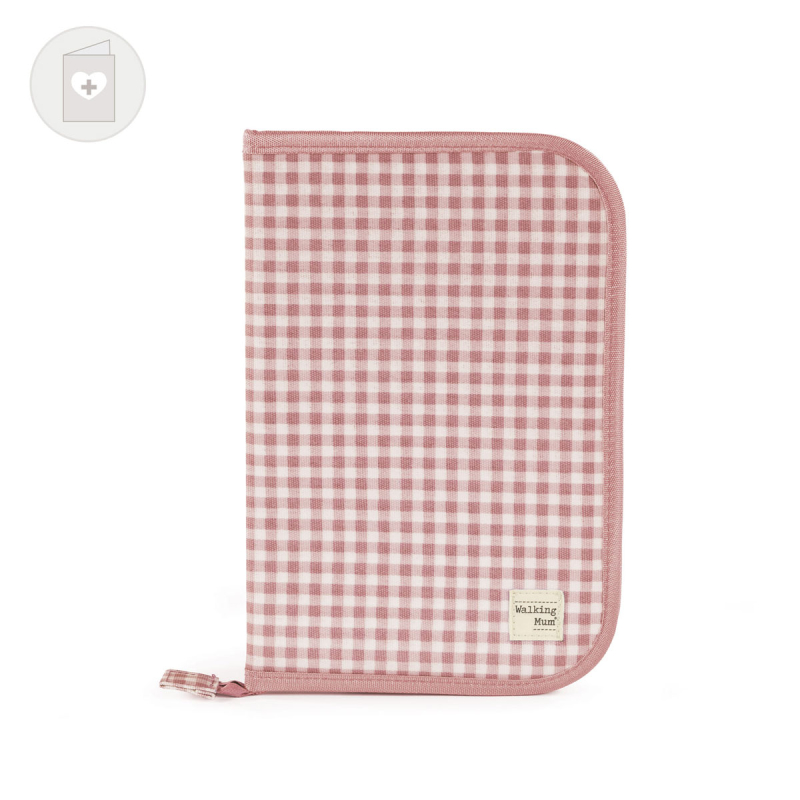 Θήκη Για Βιβλιάριο Υγείας Walking Mum I Love Vichy Pink