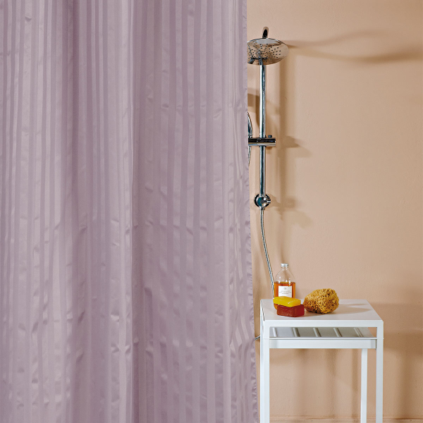 Κουρτίνα Μπάνιου (180x180) Με Τρουκς Kentia Loft Toby 14 Lavender