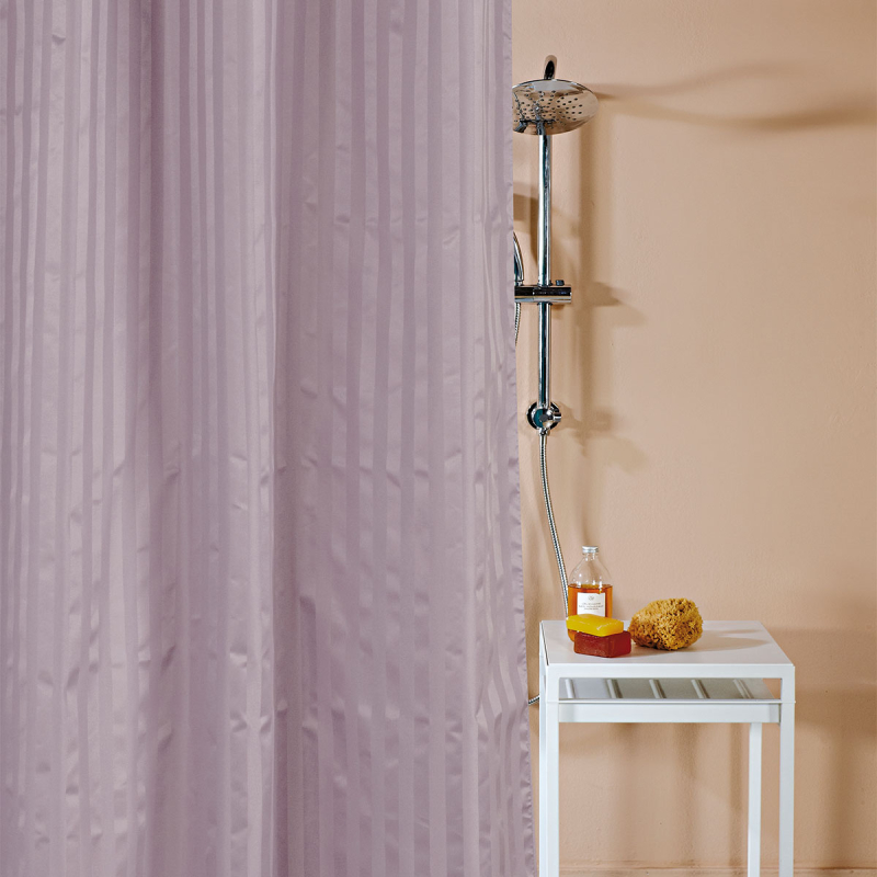 Κουρτίνα Μπάνιου (180x180) Με Τρουκς Kentia Loft Toby 14 Lavender
