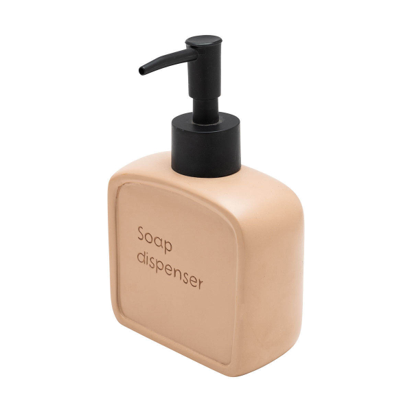 Dispenser Μπάνιου 210ml (9.5x4.6x15) Estia Text Beige 02-13417