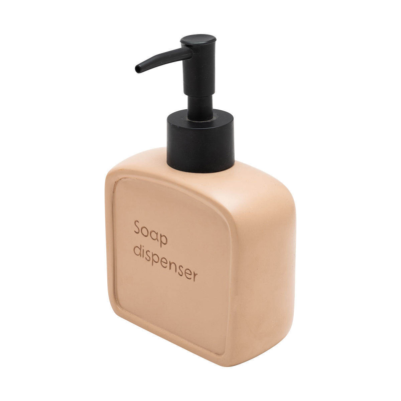 Dispenser Μπάνιου 210ml (9.5x4.6x15) Estia Text Beige 02-13417