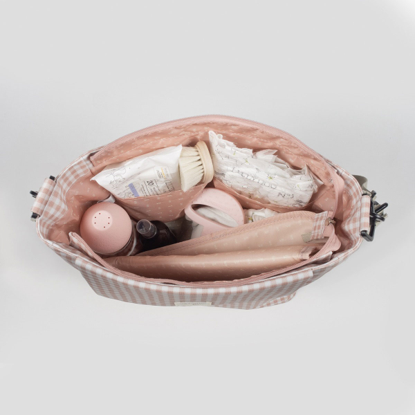 Τσάντα Αλλαξιέρα (41x12x34) Walking Mum I Love Vichy Pink