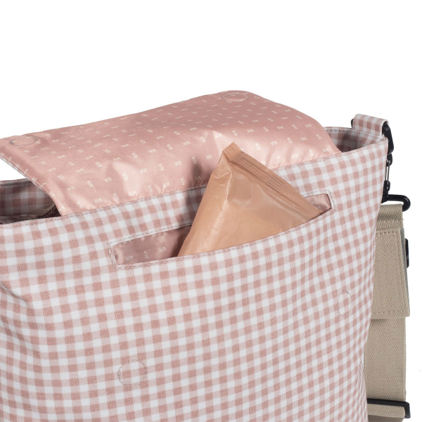 Τσάντα Αλλαξιέρα (41x12x34) Walking Mum I Love Vichy Pink