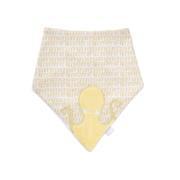 Σαλιάρα-Μπαντάνα Αδιάβροχη 3+ Μηνών Saro Yellow Octopus 16507