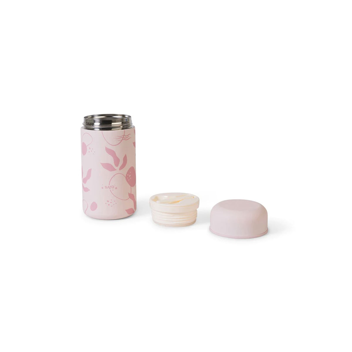 Βρεφικό Θερμός Φαγητού 500Ml Saro Leaves Dusty Pink 52242 Home Παιδικά Είδη & Αξεσουάρ Σερβιρίσματος Spitishop