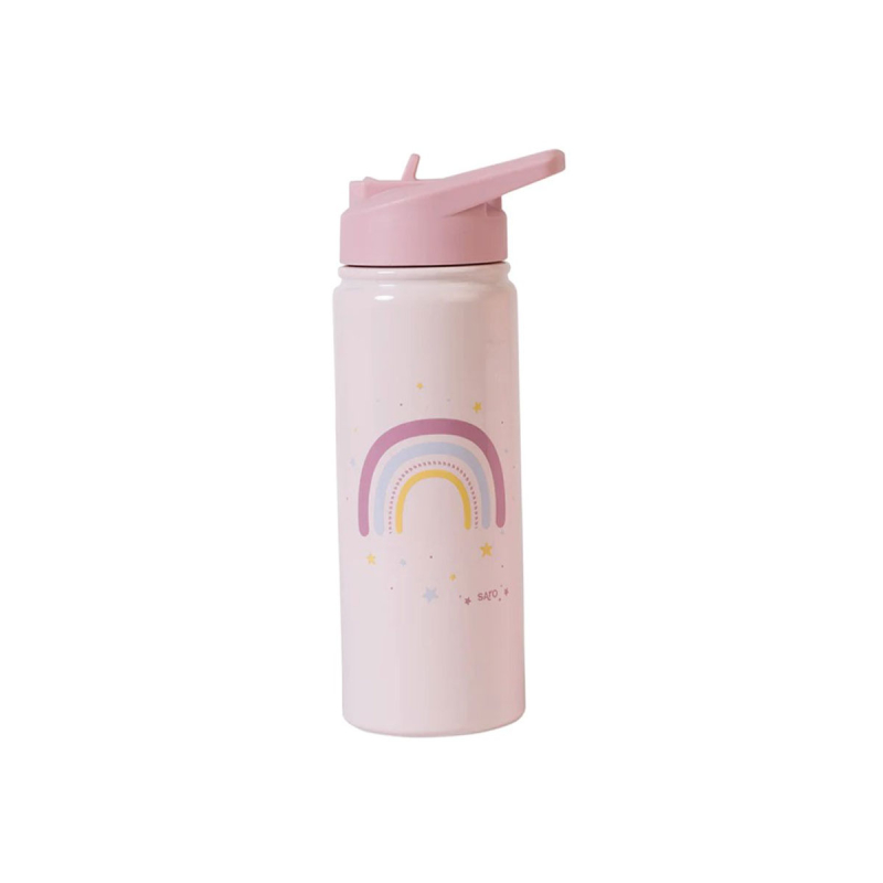 Παγούρι - Θερμός 500ml Με Καλαμάκι Saro Rainbow 74552