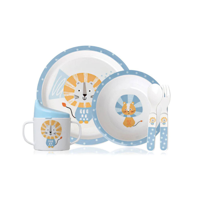 Παιδικό Σετ Φαγητού 5τμχ Kiokids Little Lion 3228
