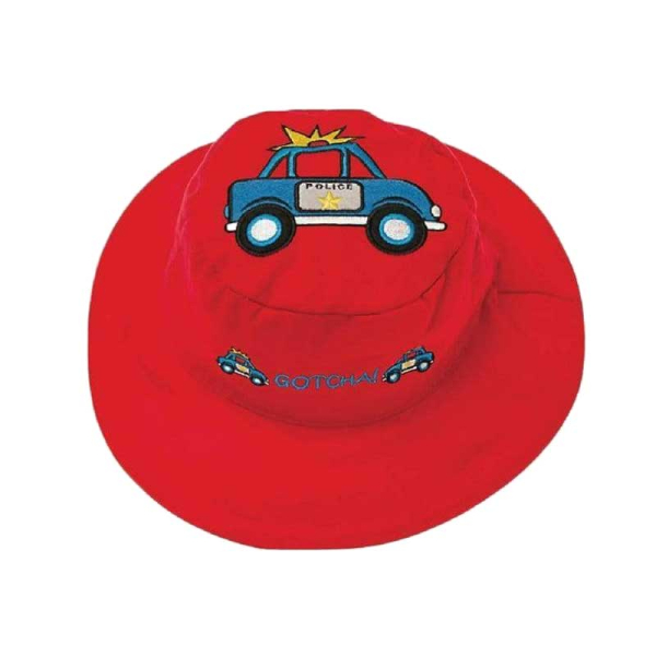Παιδικό Καπέλο 2 Όψεων Με Προστασία UV FlapjackKids Fire Truck /Police Car
