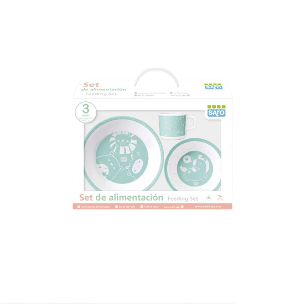 Παιδικό Σετ Φαγητού 3τμχ Saro Galaxy Friends 5000