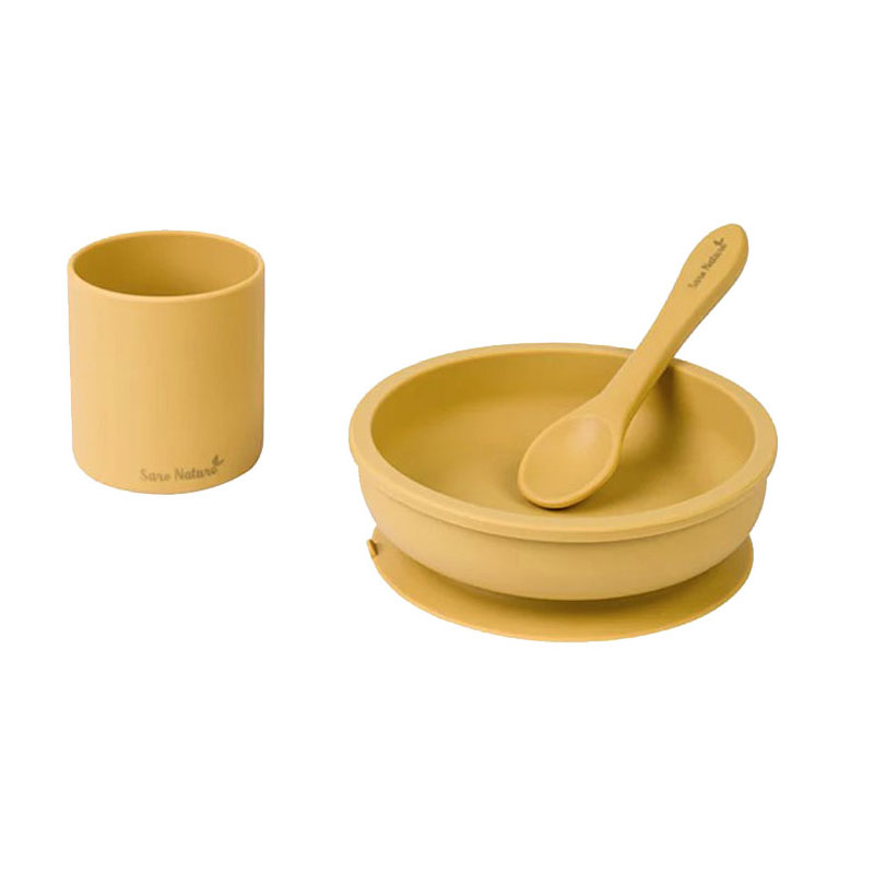 Παιδικό Σετ Φαγητού 3τμχ Saro Eco Friendly Ochre 17415