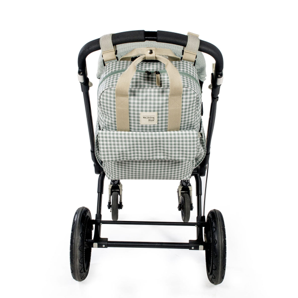 Τσάντα Αλλαξιέρα Backpack (28x12x37) Walking Mum I Love Vichy Green