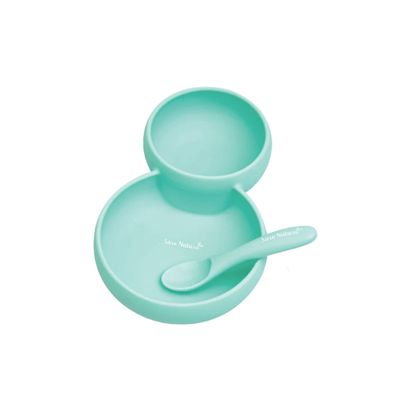 Παιδικό Σετ Φαγητού 2τμχ Saro Eco Friendly Twin Mint 17433