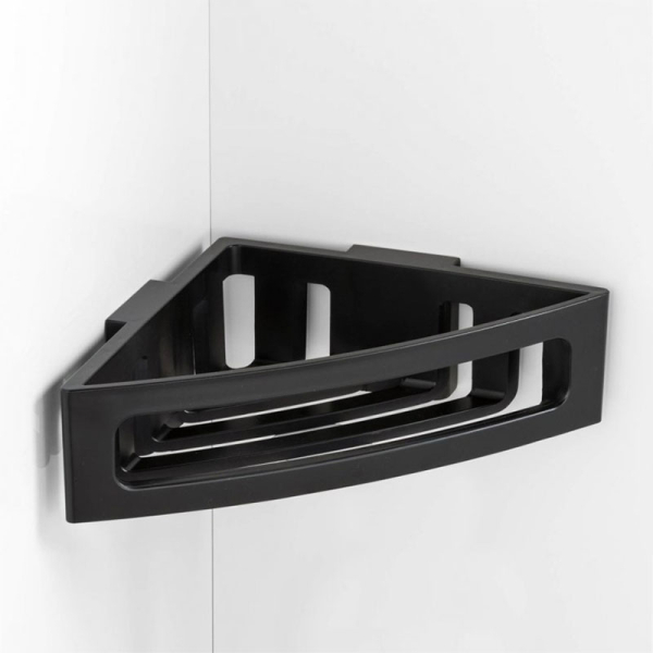 Γωνιακή Ραφιέρα Μπάνιου (35x20x8.5) Wenko Bralia Black 25583100