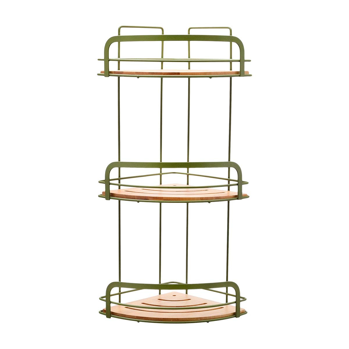Γωνιακή Ραφιέρα Μπάνιου Τριπλή (19 5X19 5X49) Estia Bamboo Essentials Olive 02-14865 Home Οργάνωση & Αποθήκευση Ραφιέρες Εταζέρες Spitishop