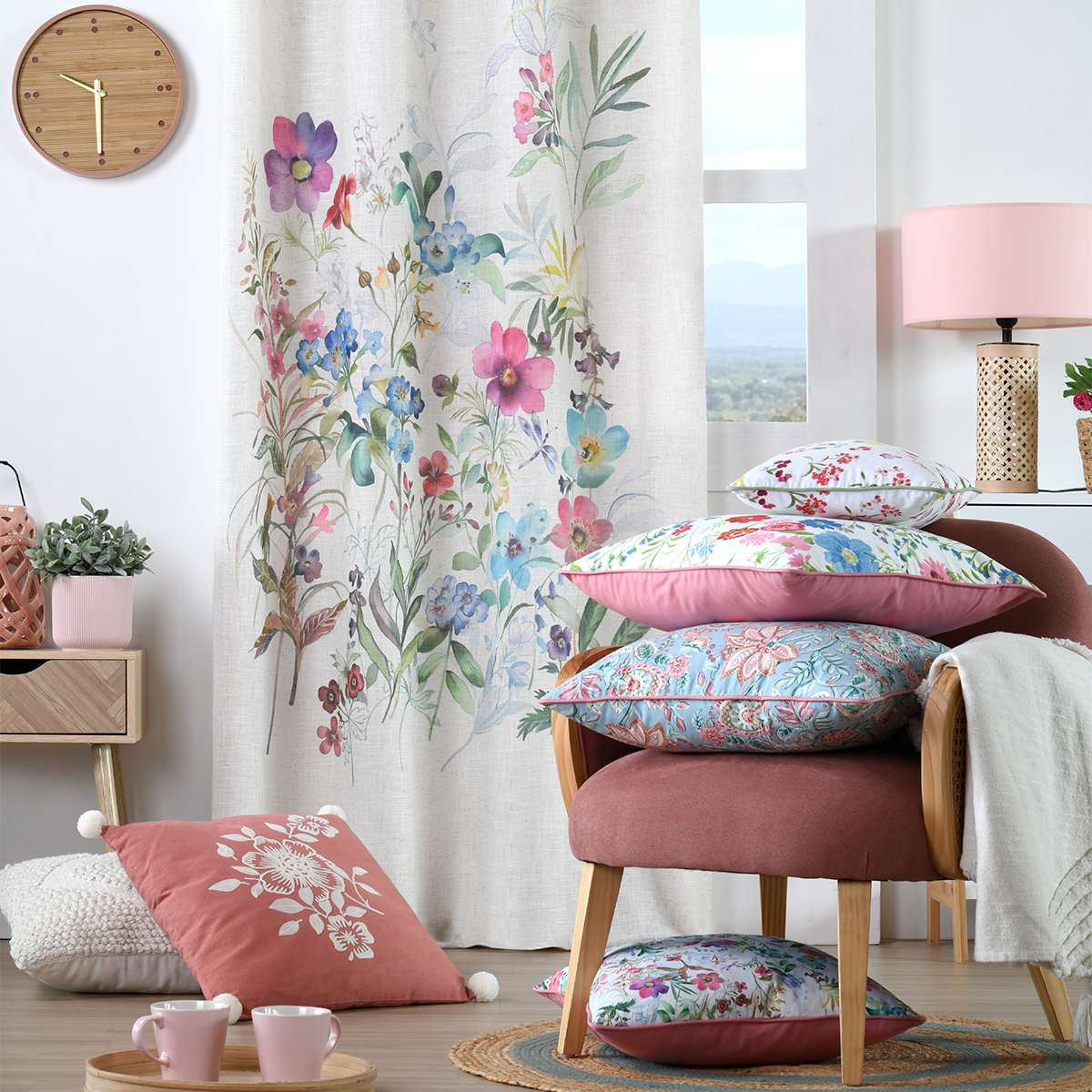 Διακοσμητικό Μαξιλάρι (45X45) S-F Magnolia Rose C1C421001 Home Λευκά Είδη Σαλονιού Μαξιλάρια Διακοσμητικά Spitishop