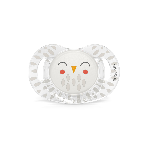 Πιπίλα Σιλικόνης Φυσιολογική 18Μ+ Suavinex Bonhomia Owl White