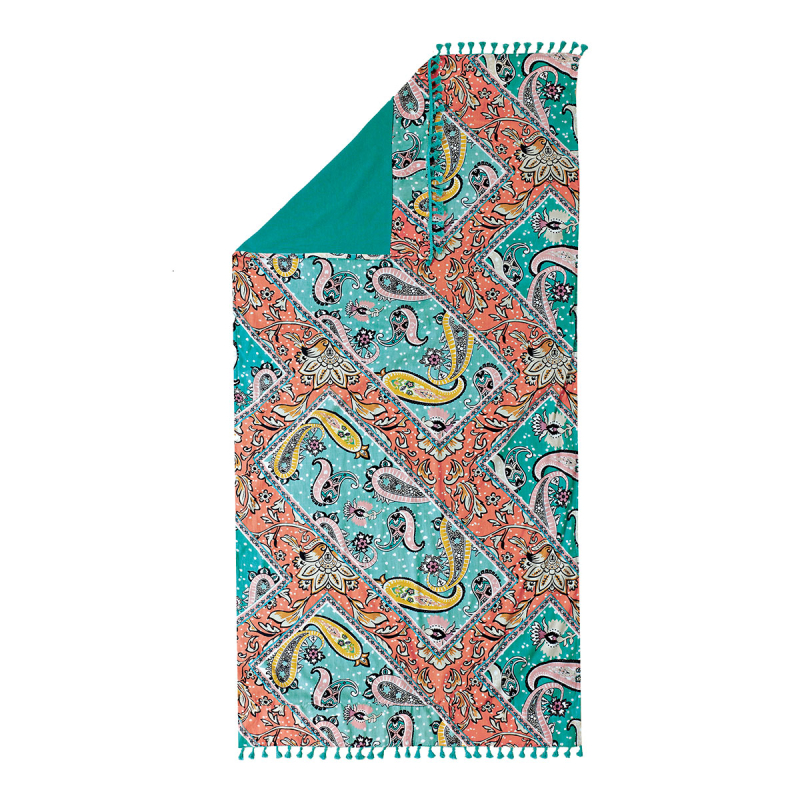 Πετσέτα Θαλάσσης - Παρεό (90x180) Kentia Stylish Maitai 235 Green/Terracotta