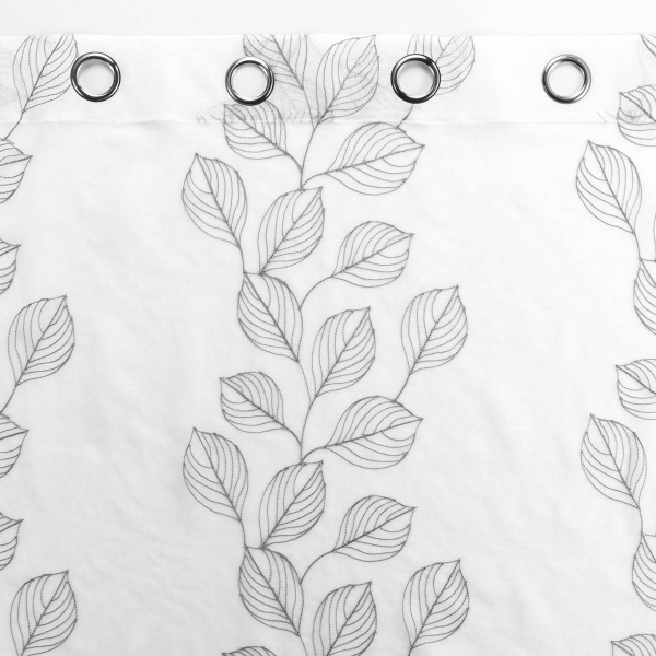 Κουρτίνα (140x240) Με Τρουκς L-C Edenia Gris 1627403