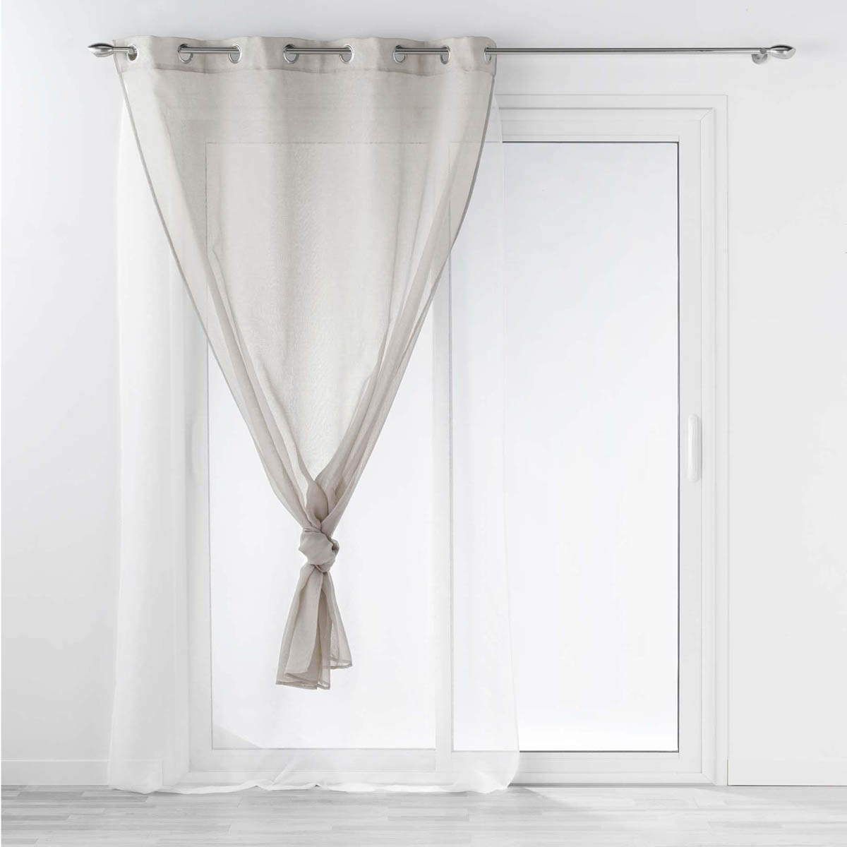 Κουρτίνα Διπλή (140X240) με Τρουκς L-C Duetto Gris Blanc 1627410 Home Κουρτίνες Σαλονιού Spitishop