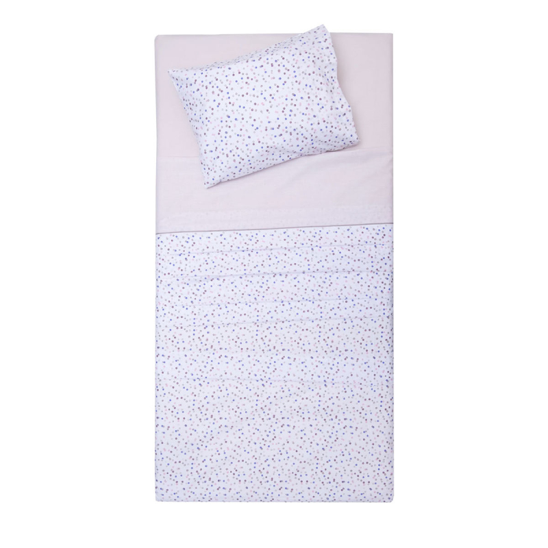 Κουβερλί Κούνιας (120x160) 2 Όψεων Viopros Fresh Νίνα Μπεζ