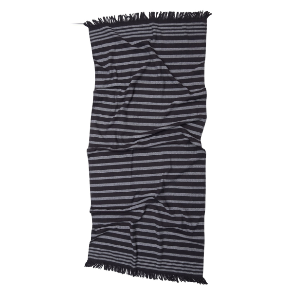 Πετσέτα Θαλάσσης-Παρεό (80x160) Anna Riska Serifos 6 Black