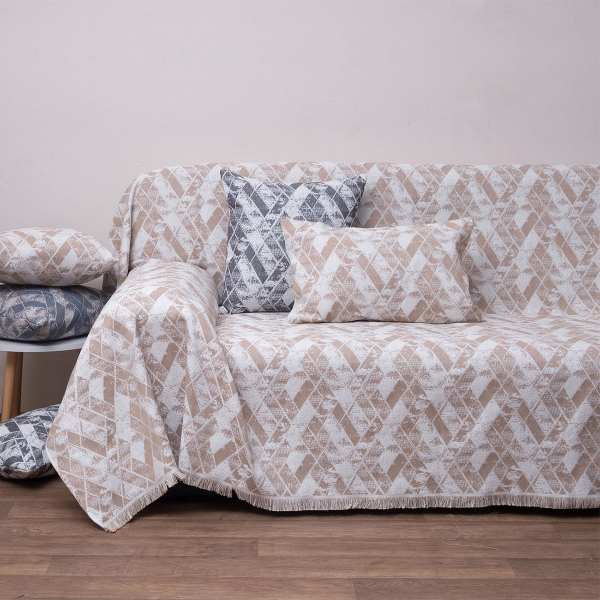 Ριχτάρι Καναπέ Διθέσιου (180x240) Anna Riska 1571 Beige