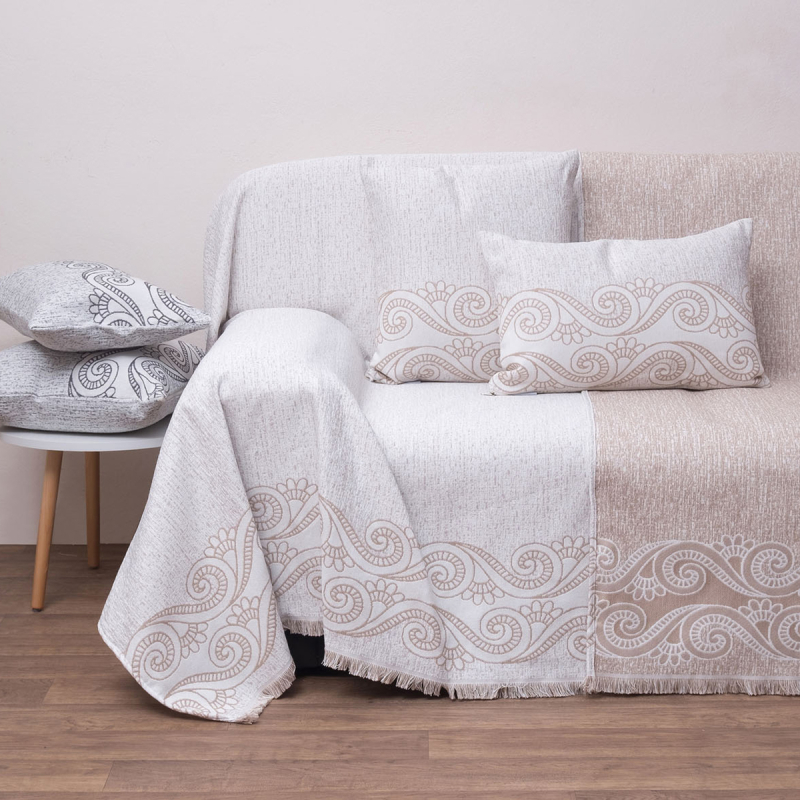 Ριχτάρι Πολυθρόνας 2 Όψεων (180x180) Anna Riska 1572 Beige