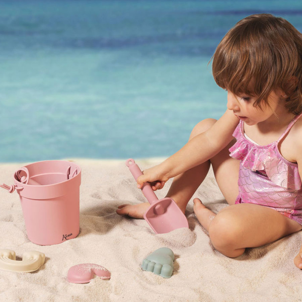Κουβαδάκι + Φτυαράκια Παραλίας Kiokids Pink 3659