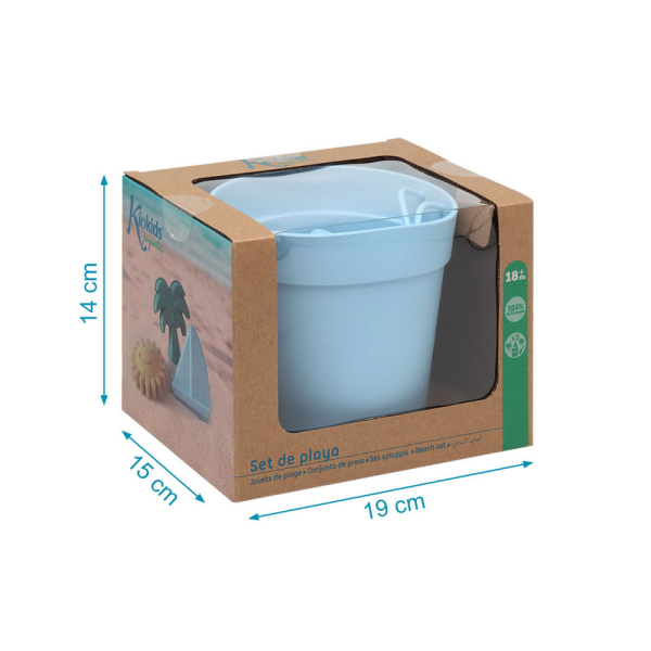 Κουβαδάκι + Φτυαράκια Παραλίας Kiokids Blue 3660