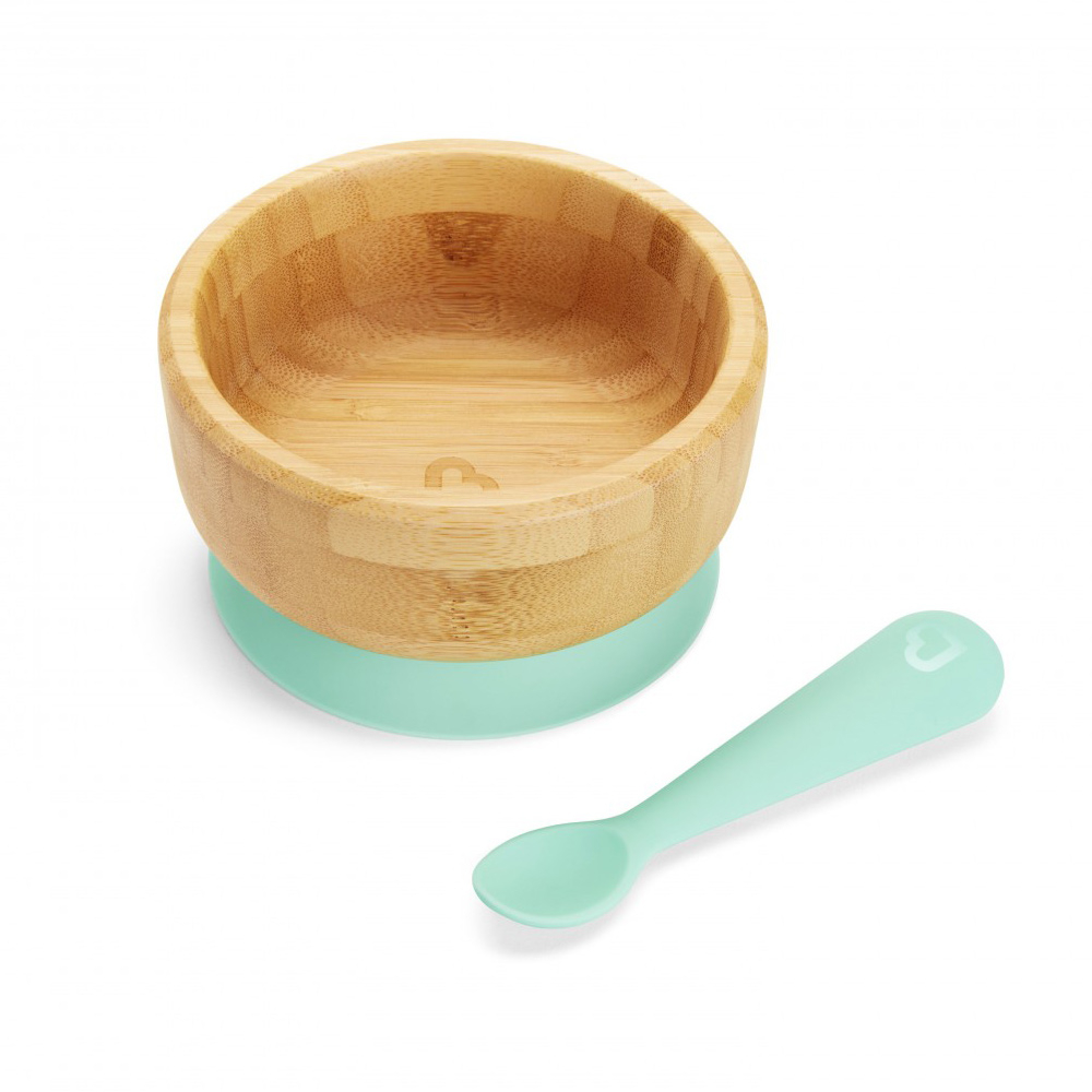Παιδικό Σετ Φαγητού 3τμχ Munchkin Bamboo Bowl & Spoon Set 248951
