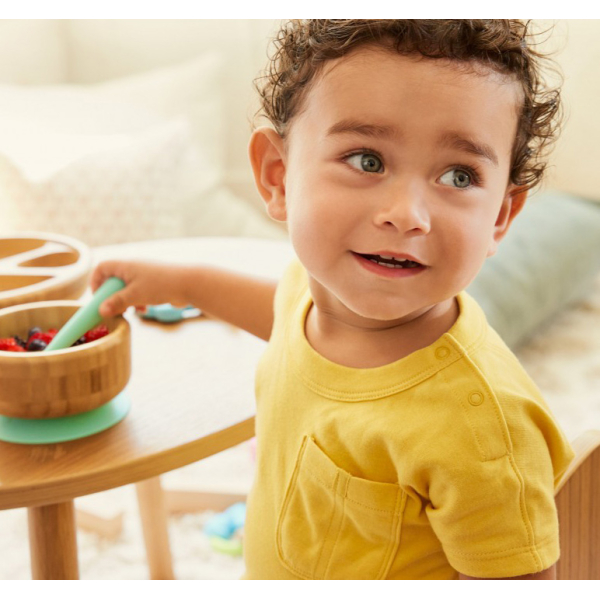 Παιδικό Σετ Φαγητού 3τμχ Munchkin Bamboo Bowl & Spoon Set