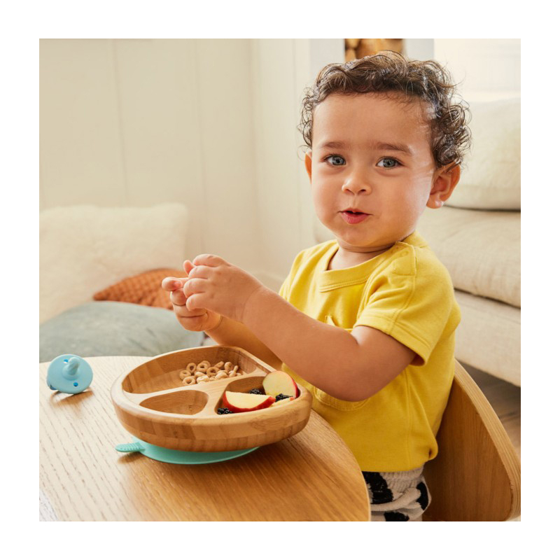 Πιάτο Bamboo Με Χωρίσματατα Munchkin Bamboo Divided Plate