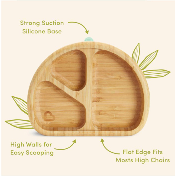 Πιάτο Bamboo Με Χωρίσματατα Munchkin Bamboo Divided Plate