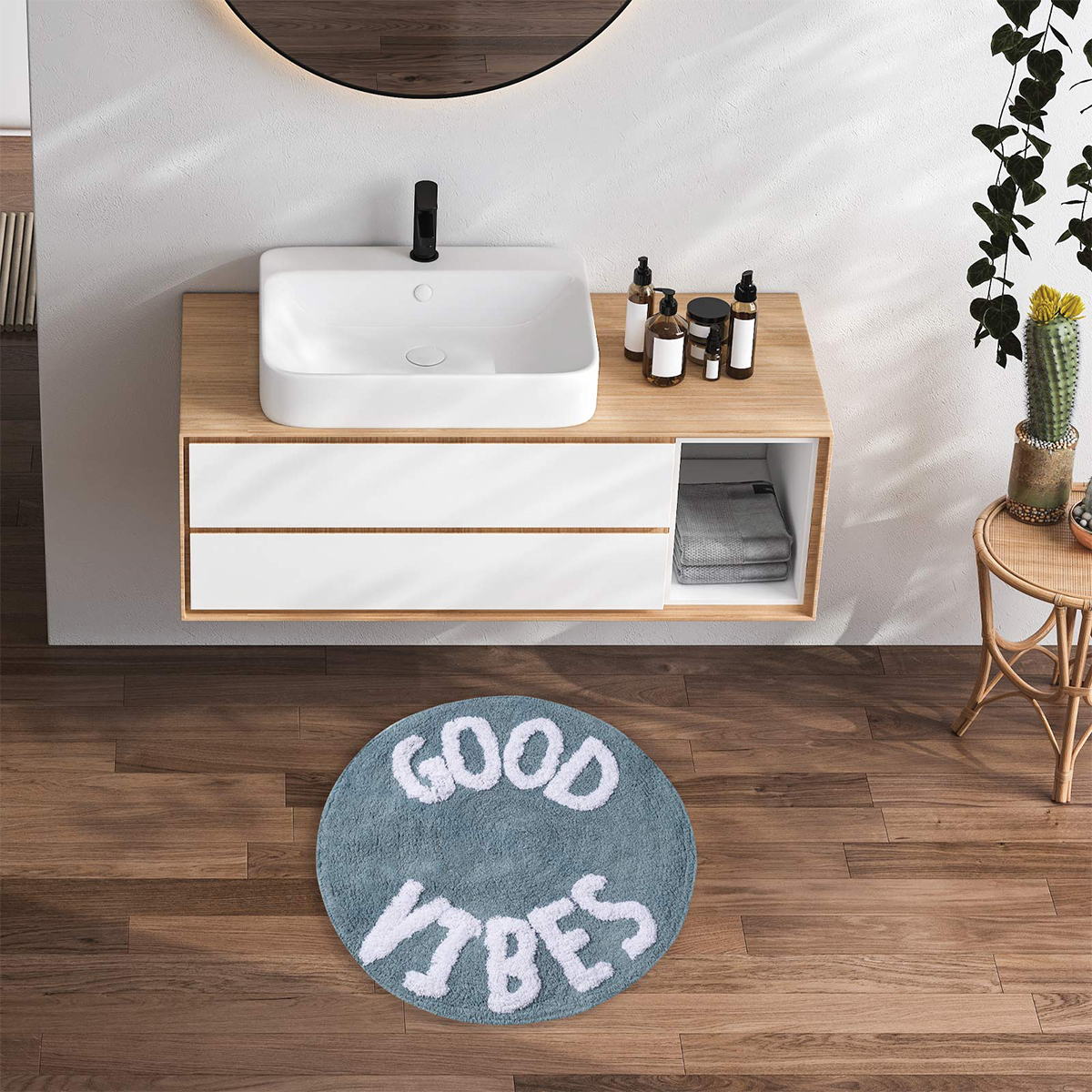 Πατάκι Μπάνιου (Φ60) Das Home Bathmats 0680 Μπάνιο Πατάκια Spitishop