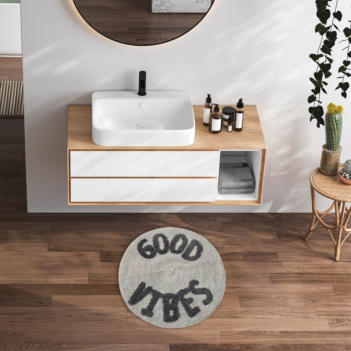 Πατάκι Μπάνιου (Φ60) Das Home Bathmats 0682 Μπάνιο Πατάκια Spitishop