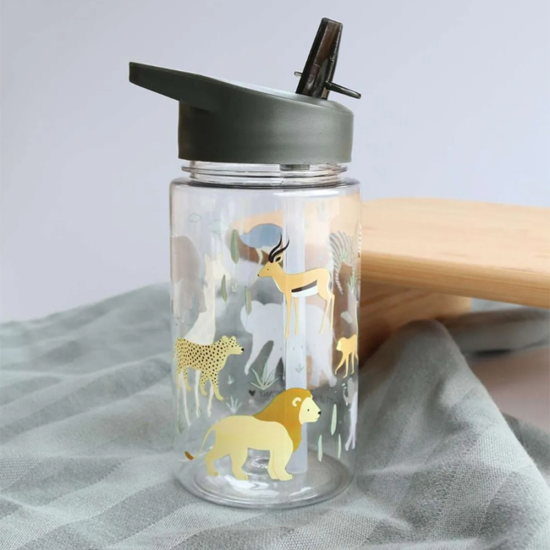 Παγούρι 450ml Με Καλαμάκι Α Little Lovely Company Savannah DBSAGR48