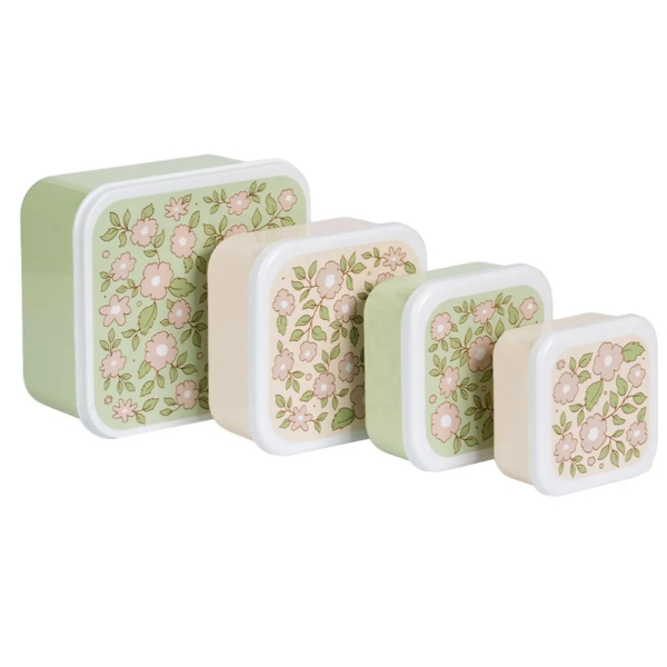 Φαγητοδοχεία (Σετ 4τμχ) Α Little Lovely Company Blossom SBSEBL44