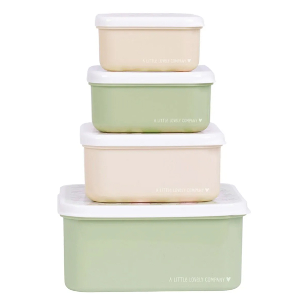 Φαγητοδοχεία (Σετ 4τμχ) Α Little Lovely Company Blossom SBSEBL44