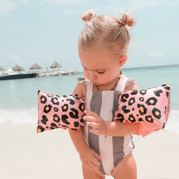 Μπρατσάκια (2-6 Ετών) Swim Essentials Leopard Rose Gold