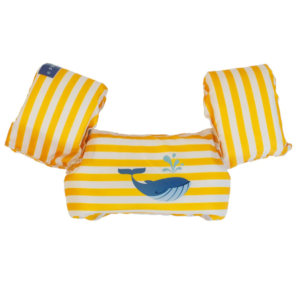 Μπρατσάκια Με Σωσίβιο (2-6 Ετών) Swim Essentials Whale Puddle Jumper Yellow-White