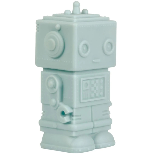 Παιδικό Φωτάκι Νυκτός Α Little Lovely Company Little Light Robot Smokey Blue LLROMC68