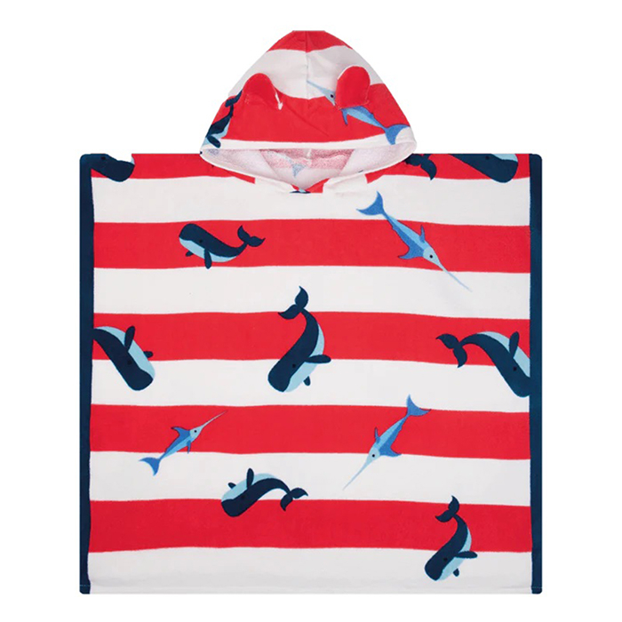 Παιδικό Πόντσο Swim Essentials Whale Red Home Παιδικά Spitishop