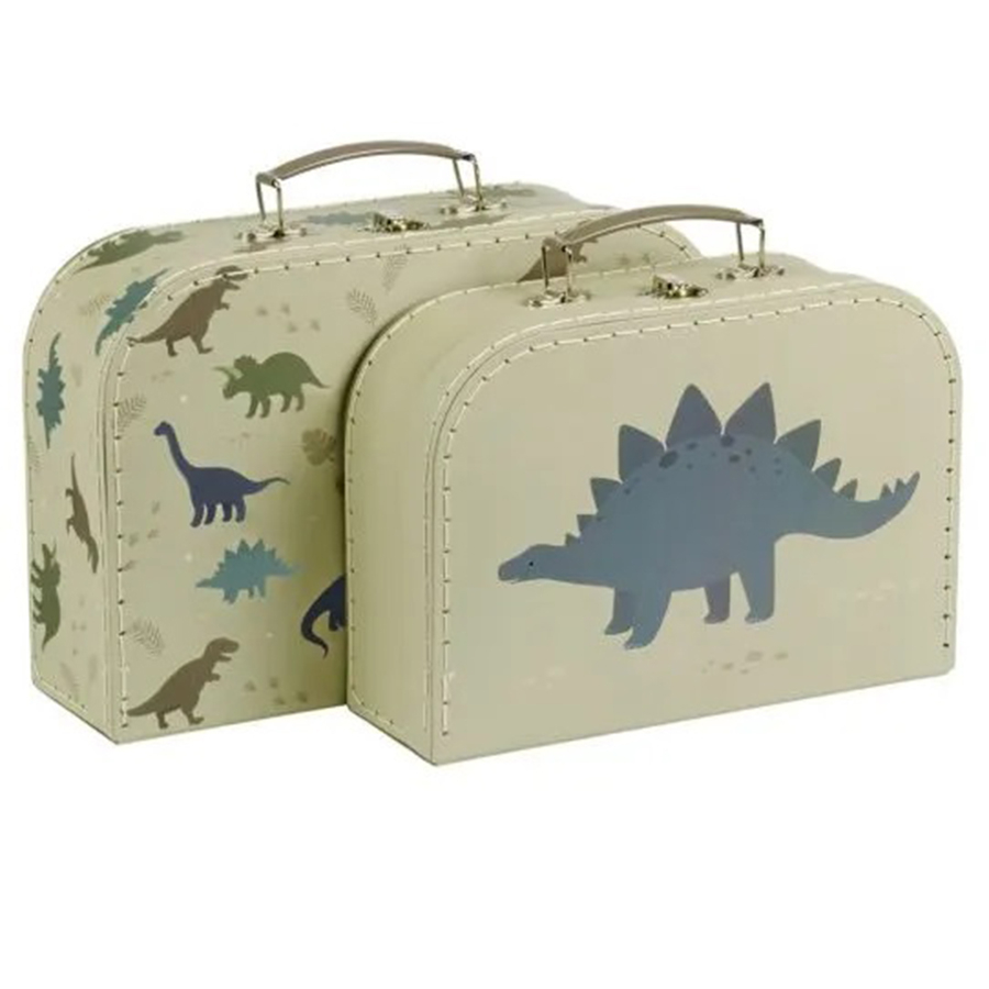 Βαλίτσες Αποθήκευσης (Σετ 2Τμχ) Α Little Lovely Company Dinosaurs Scdigr19 Home Οργάνωση & Αποθήκευση Βρεφικού - Παιδικού Spitishop