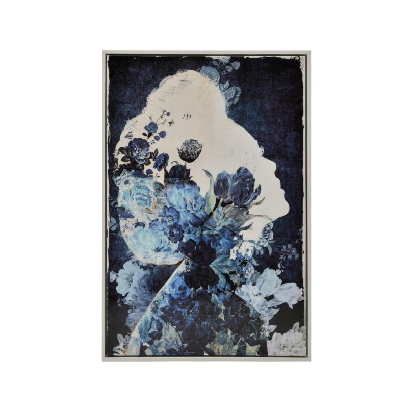 Πίνακας Με Κορνίζα (60×90) InArt Γυναικεία Φιγούρα/Λουλούδια 3-90-704-0058 249326