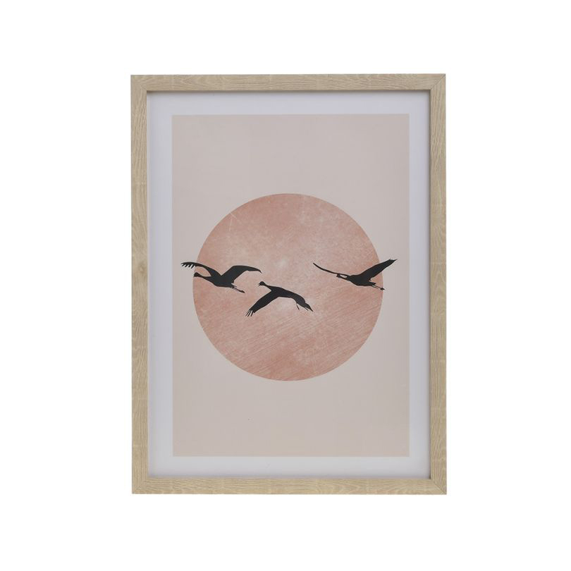 Πίνακας Με Κορνίζα (30×40) InArt Πουλιά 3-90-763-0103