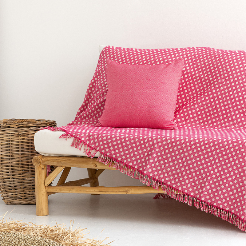 Ριχτάρι Καναπέ Τριθέσιου (180x300) Palamaiki Melo Fuchsia