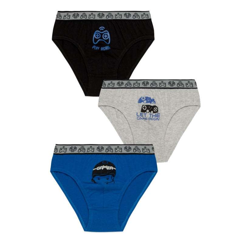 Σλιπ Παιδικά (Σετ 3τμχ) Minervakia Gamer 42218-070