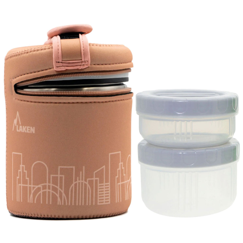 Βρεφικό Θερμός Φαγητού Με Θήκη 1lt + Φαγητοδοχεία (Σετ) Laken City