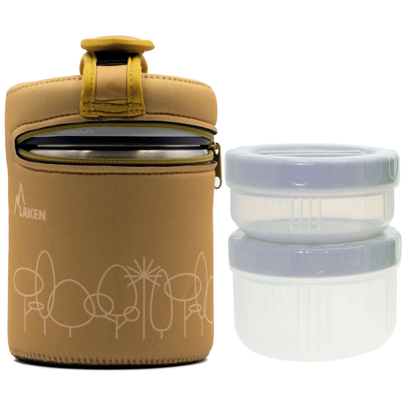 Βρεφικό Θερμός Φαγητού Με Θήκη 1lt + Φαγητοδοχεία (Σετ) Laken Forest