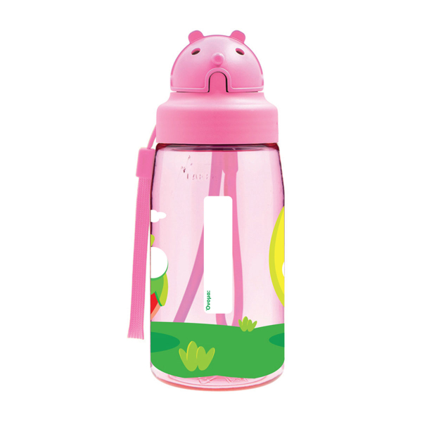 Παγούρι 450ml Με Καλαμάκι Laken Μπανάνα/Φράουλα